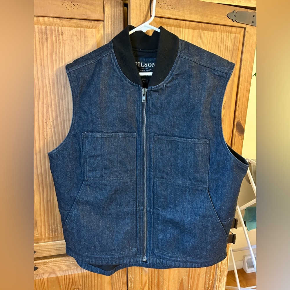 Filson Denim Insulated Work Vest